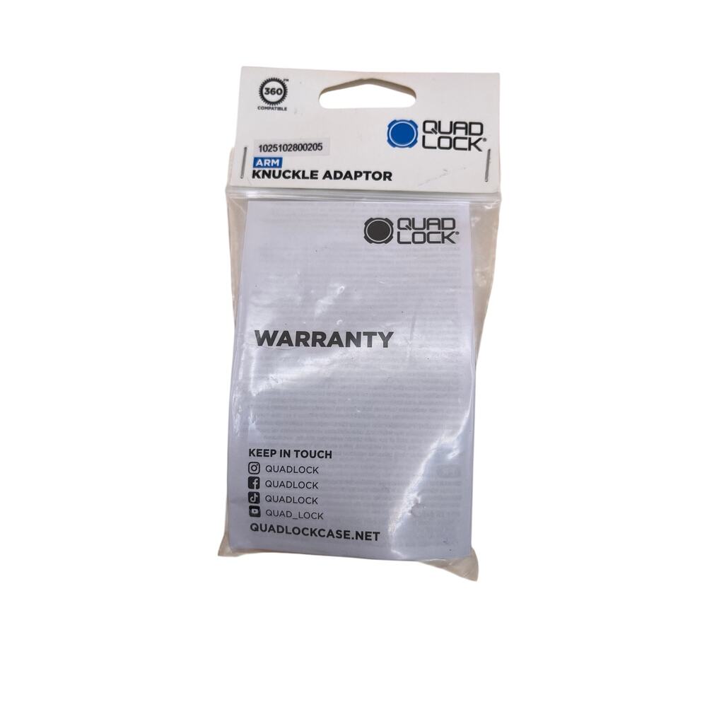 Quad Lock Motorcycle Arm Knuckle Adaptor QLP-MOT-KA New